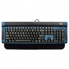 Клавиатура DIALOG Katana - Multimedia KK-05U, голубая, USB